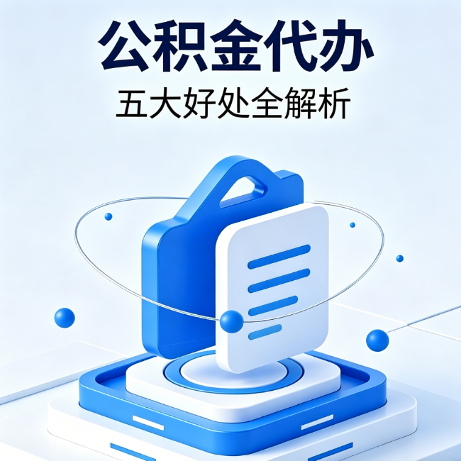 重庆公积金代办到底值不值？这5大好处让你少走弯路